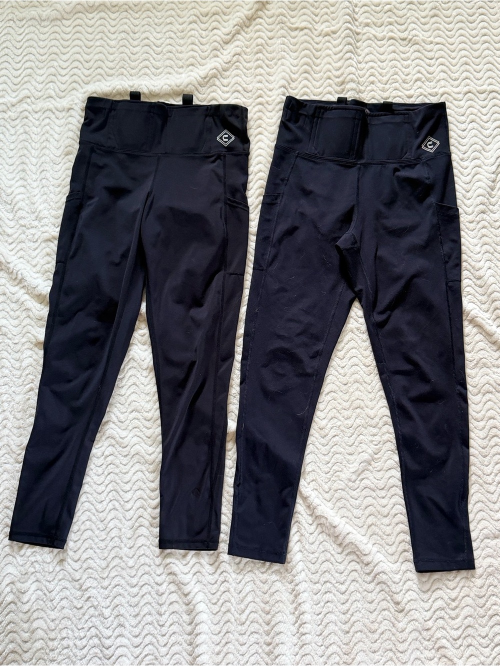 TWO PAIRS Concealed Casual Black Concealed Carry Leggings - M